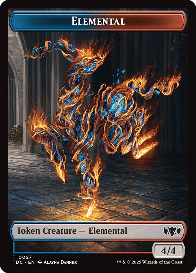Elemental (0027) // Monk Double - Sided Token [Tarkir: Dragonstorm Commander Tokens] - Anime Alley
