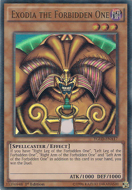 Exodia the Forbidden One [YGLD - ENA17] Ultra Rare - Anime Alley