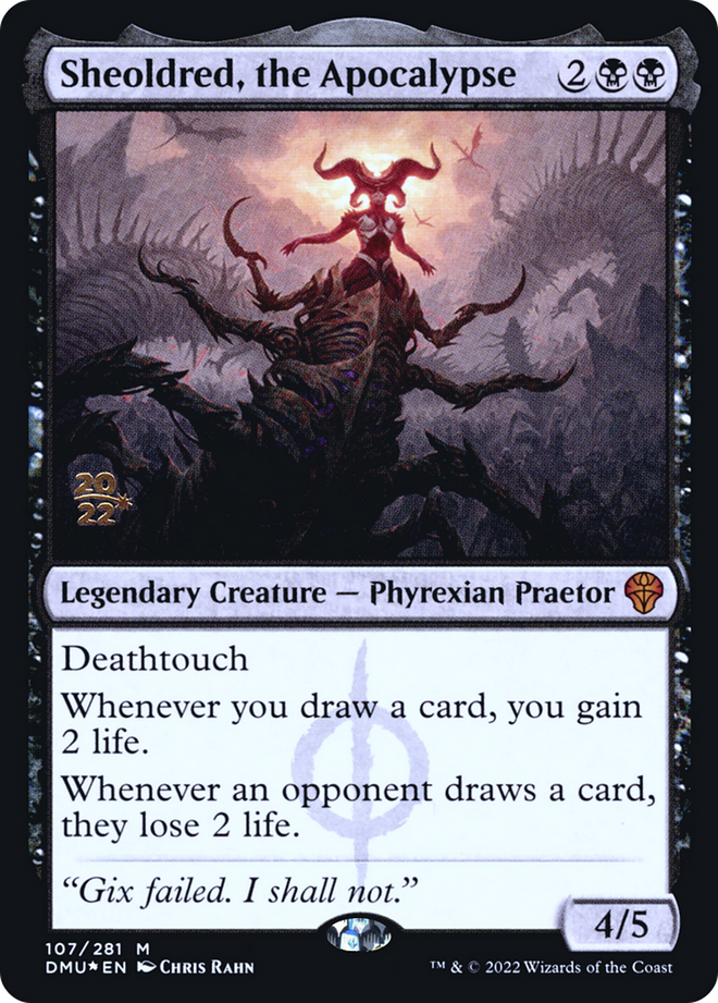 Sheoldred, the Apocalypse [Dominaria United Prerelease Promos]