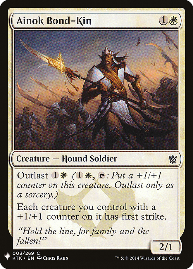 Ainok Bond-Kin (LIST-KTK-3) - The List