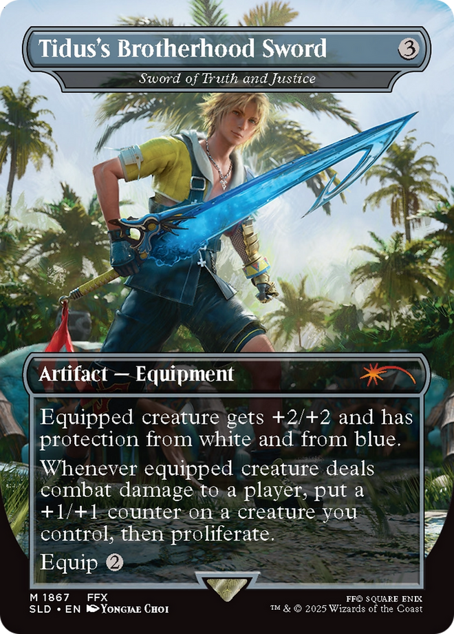 Tidus's Brotherhood Sword - Sword of Truth and Justice [Secret Lair Drop Series]