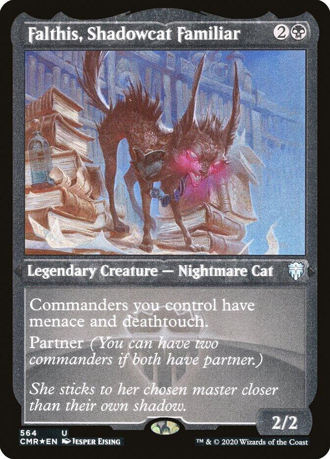 Falthis, Shadowcat Familiar (Foil Etched) [CMR - 564] - Anime Alley