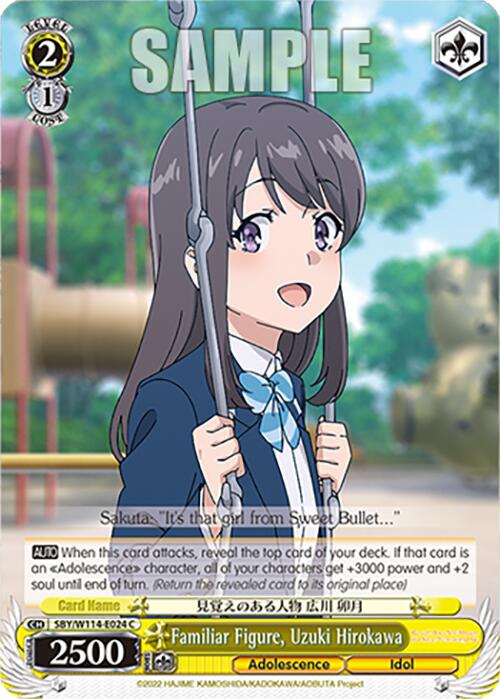 Familiar Figure, Uzuki Hirokawa (SBY/W114 - E024 C) [Rascal Does Not Dream Series] - Anime Alley