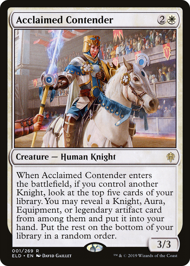 Acclaimed Contender (ELD-001) - Throne of Eldraine
