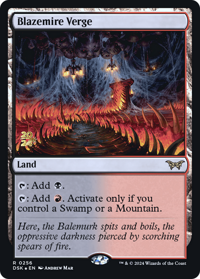 Blazemire Verge [Duskmourn: House of Horror Prerelease Promos]
