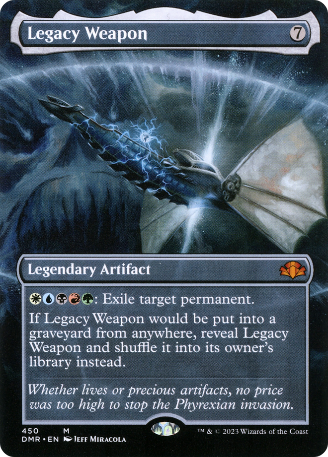 Legacy Weapon (Borderless Alternate Art) [Dominaria Remastered]