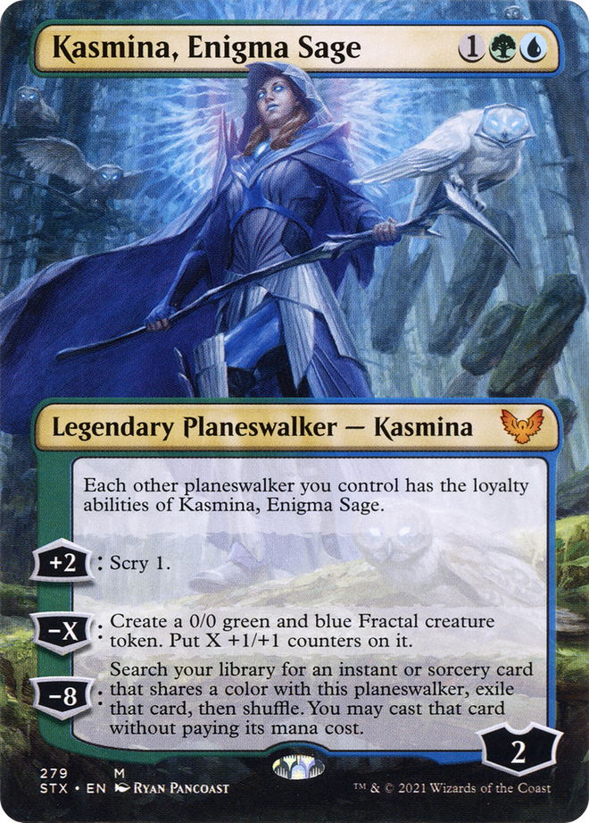 Kasmina, Enigma Sage (Borderless) [Strixhaven: School of Mages]
