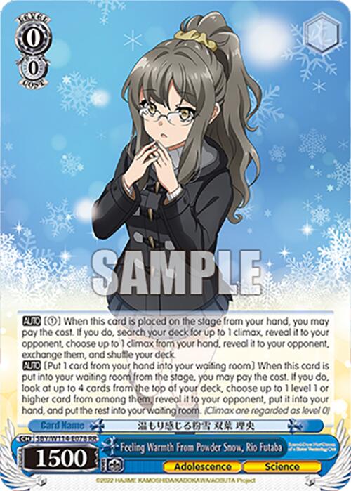 Feeling Warmth From Powder Snow, Rio Futaba (SBY/W114 - E078 RR) [Rascal Does Not Dream Series] - Anime Alley
