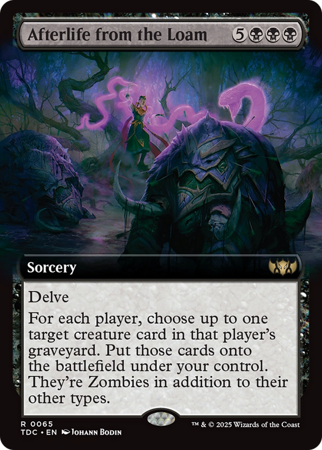 Afterlife from the Loam (Extended Art) (TDC-065) - Commander: Tarkir: Dragonstorm: (Extended Art)