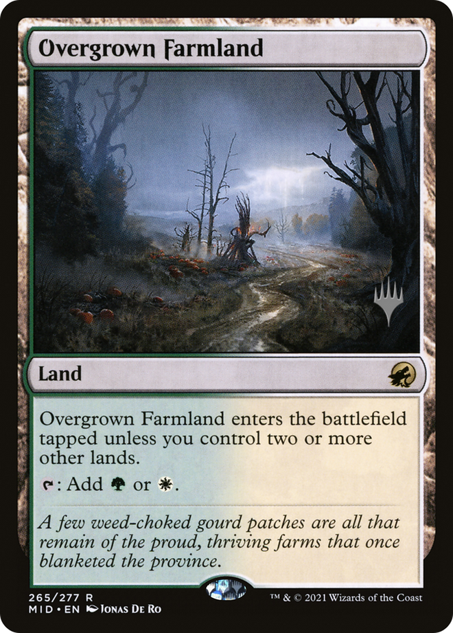 Overgrown Farmland (Promo Pack) [Innistrad: Midnight Hunt Promos]
