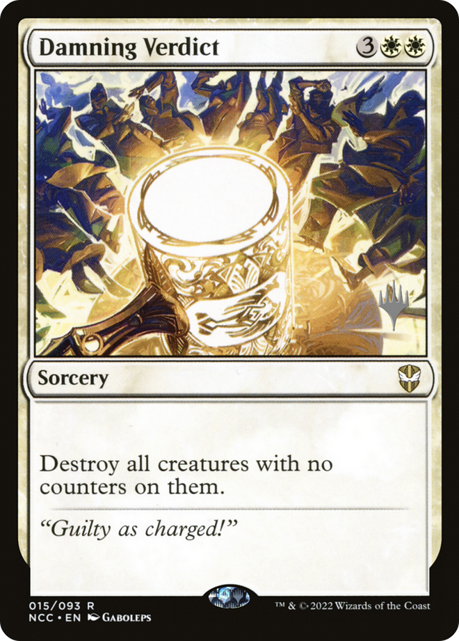 Damning Verdict (Promo Pack) [Streets of New Capenna Commander Promos]