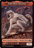 First Mate Ragavan // Treasure Double - Sided Token [Tarkir: Dragonstorm Commander Tokens] - Anime Alley