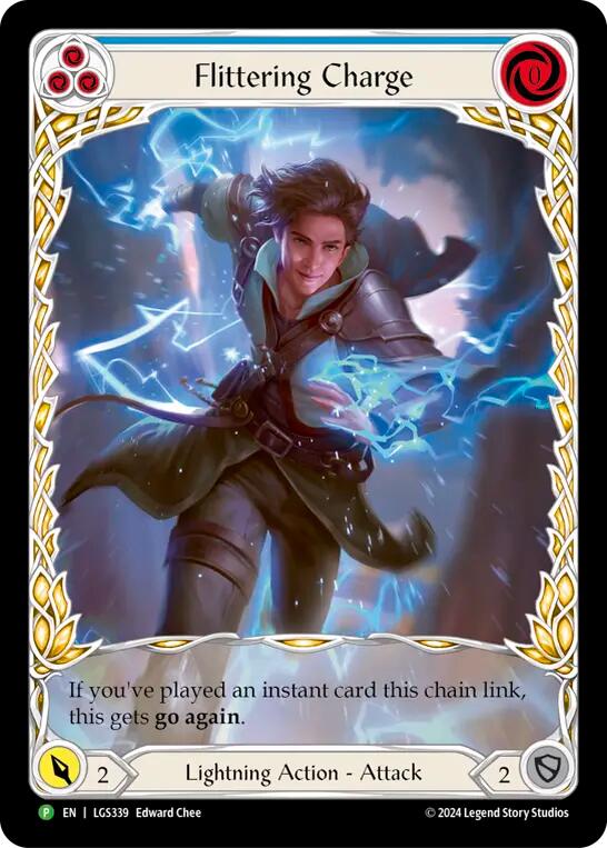 Flittering Charge (Blue) (Extended Art) [PR - LGS339] - Anime Alley