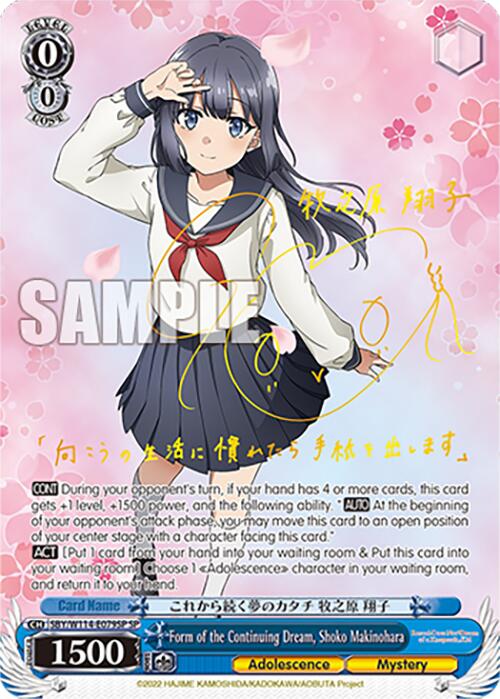 Form of the Continuing Dream, Shoko Makinohara (SBY/W114 - E079SP SP) [Rascal Does Not Dream Series] - Anime Alley
