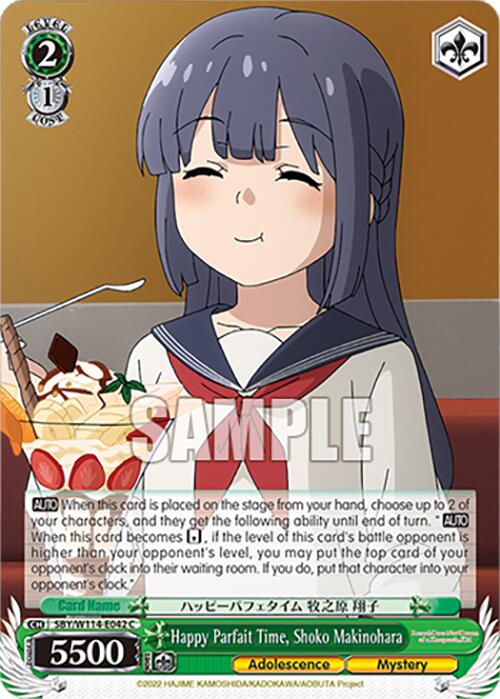 Happy Parfait Time, Shoko Makinohara (SBY/W114 - E042 C) [Rascal Does Not Dream Series] - Anime Alley