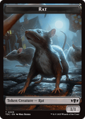 Human // Rat Double - Sided Token [Tarkir: Dragonstorm Commander Tokens] - Anime Alley