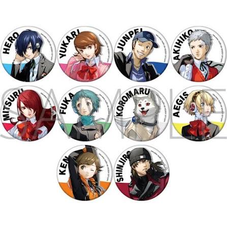 Persona 3 Reload Protagonist Character Badge Collection Buttons