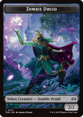 Insect (0022) // Zombie Druid Double - Sided Token [Tarkir: Dragonstorm Commander Tokens] - Anime Alley