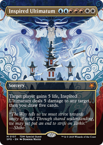 Inspired Ultimatum (Borderless) [Tarkir: Dragonstorm Special Guests] - Anime Alley