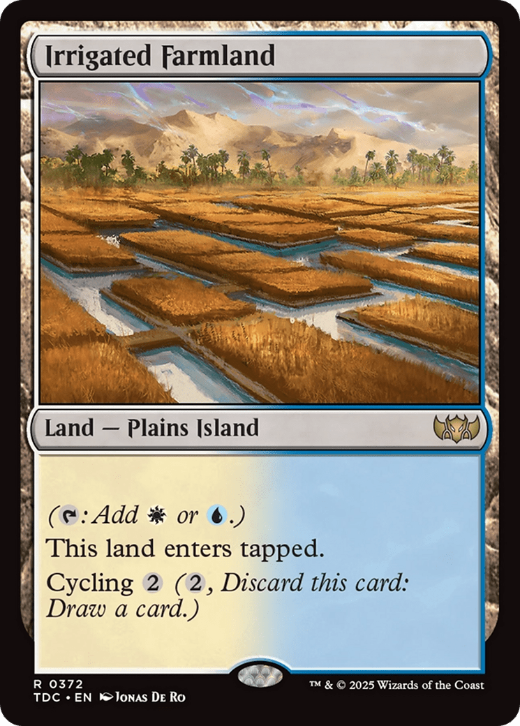 Irrigated Farmland [Tarkir: Dragonstorm Commander] - Anime Alley