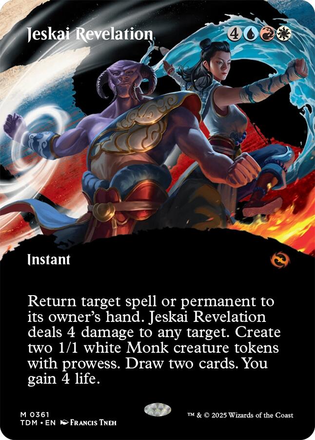 Jeskai Revelation (Borderless) [TDM - 361] - Anime Alley