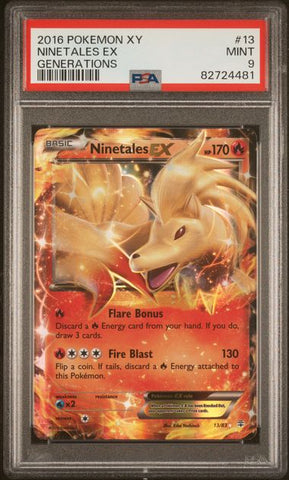 POKEMON XY GENERATIONS - 13 - NINETALES EX - GENERATIONS MINT 9