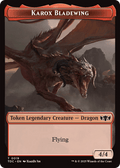Karox Bladewing // Copy Double - Sided Token [Tarkir: Dragonstorm Commander Tokens] - Anime Alley