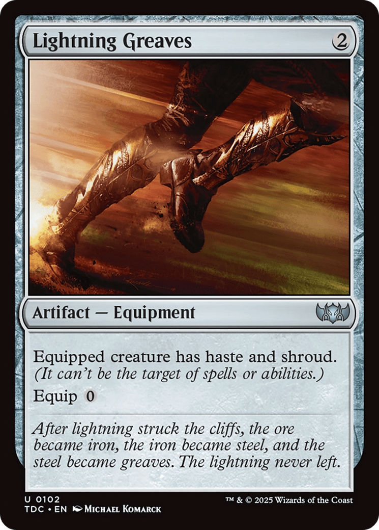 Lightning Greaves [Tarkir: Dragonstorm Commander] - Anime Alley