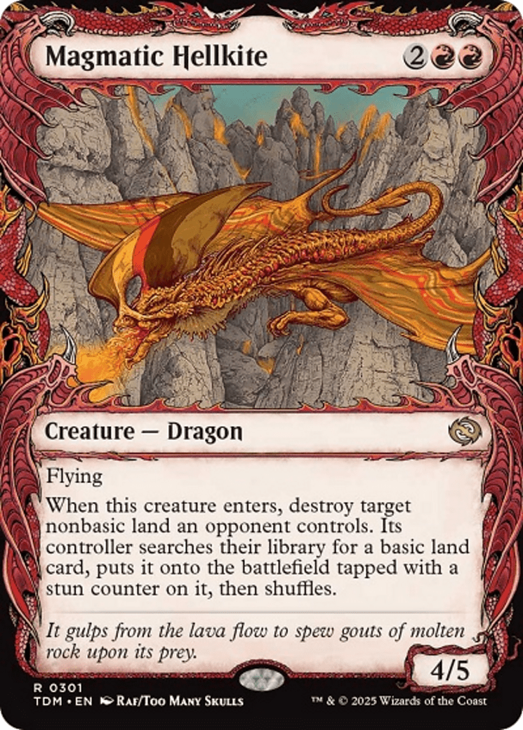 Magmatic Hellkite (Showcase) [Tarkir: Dragonstorm] - Anime Alley
