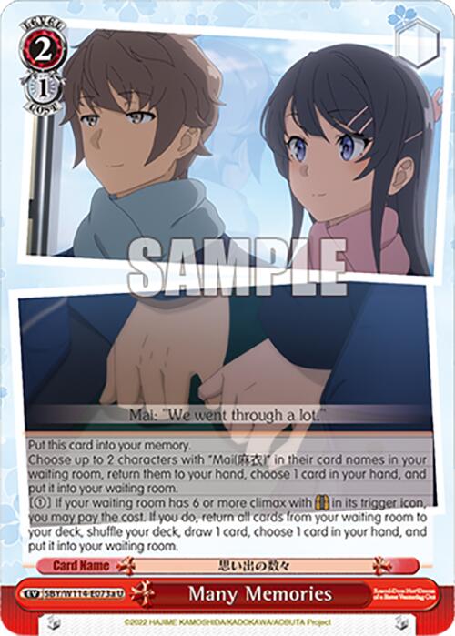 Many Memories (SBY/W114 - E073a U) [Rascal Does Not Dream Series] - Anime Alley