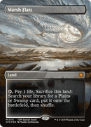 Marsh Flats (Borderless) (Dragonscale Foil) [Tarkir: Dragonstorm Special Guests] - Anime Alley