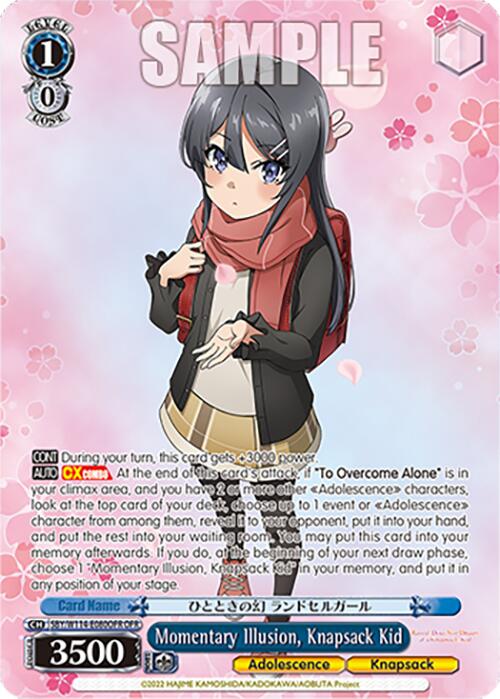 Momentary Illusion, Knapsack Kid (SBY/W114 - E080OFR OFR) [Rascal Does Not Dream Series] - Anime Alley