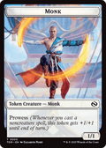 Monk // Treasure Double - Sided Token [Tarkir: Dragonstorm Commander Tokens] - Anime Alley