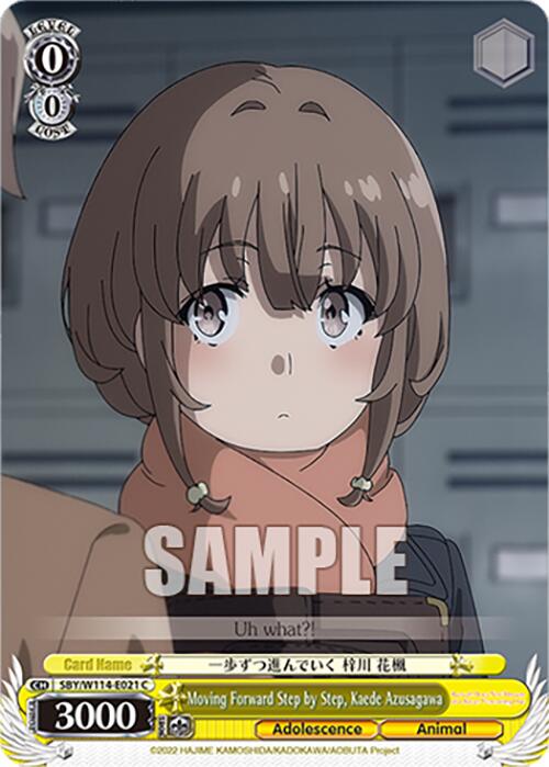 Moving Forward Step by Step, Kaede Azusagawa (SBY/W114 - E021 C) [Rascal Does Not Dream Series] - Anime Alley