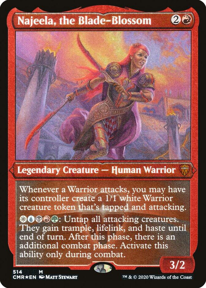 Najeela, the Blade - Blossom (Foil Etched) [CMR - 514] - Anime Alley