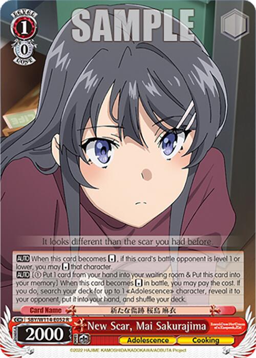 New Scar, Mai Sakurajima (SBY/W114 - E052 R) [Rascal Does Not Dream Series] - Anime Alley