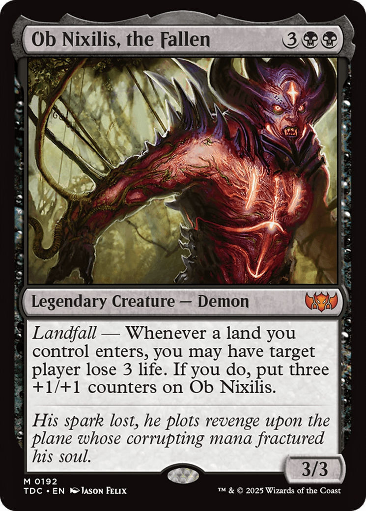Ob Nixilis, the Fallen [Tarkir: Dragonstorm Commander] - Anime Alley
