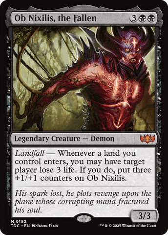 Ob Nixilis, the Fallen [Tarkir: Dragonstorm Commander] - Anime Alley