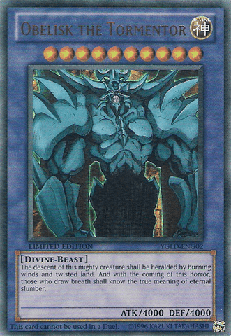 Obelisk the Tormentor [YGLD - ENG02] Ultra Rare - Anime Alley