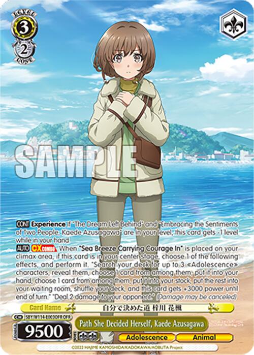 Path She Decided Herself, Kaede Azusagawa (SBY/W114 - E003OFR OFR) [Rascal Does Not Dream Series] - Anime Alley
