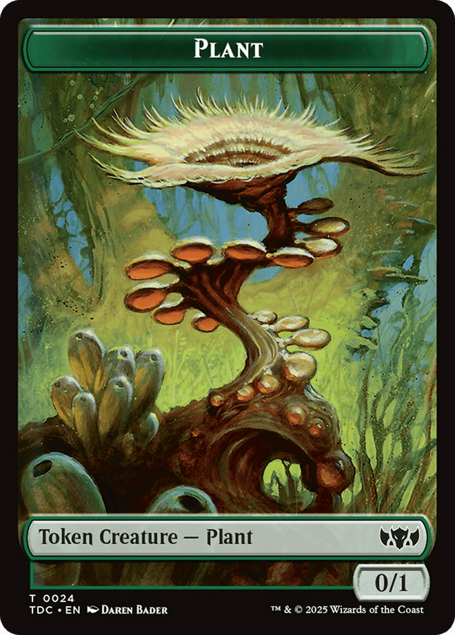 Plant // Goat Double - Sided Token [Tarkir: Dragonstorm Commander Tokens] - Anime Alley