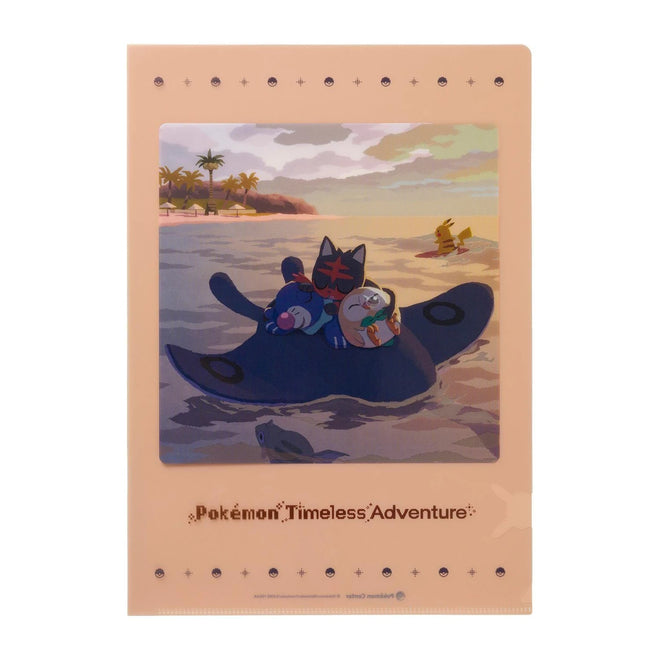 Pokemon Center Original A4 Clear File Pokemon Timeless Adventure Alola
