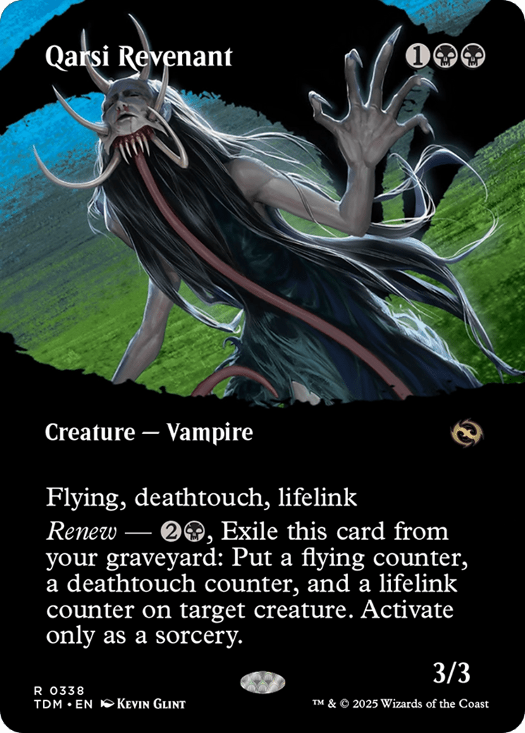 Qarsi Revenant (Borderless) [Tarkir: Dragonstorm] - Anime Alley