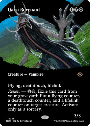 Qarsi Revenant (Borderless) [Tarkir: Dragonstorm] - Anime Alley