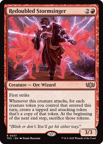 Redoubled Stormsinger [Tarkir: Dragonstorm Commander] - Anime Alley
