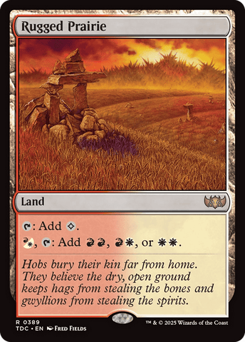 Rugged Prairie [Tarkir: Dragonstorm Commander] - Anime Alley