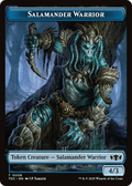 Salamander Warrior // Zombie Druid Double - Sided Token [Tarkir: Dragonstorm Commander Tokens] - Anime Alley