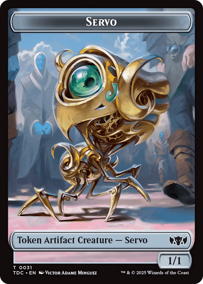 Servo // Warrior Double - Sided Token [Tarkir: Dragonstorm Commander Tokens] - Anime Alley
