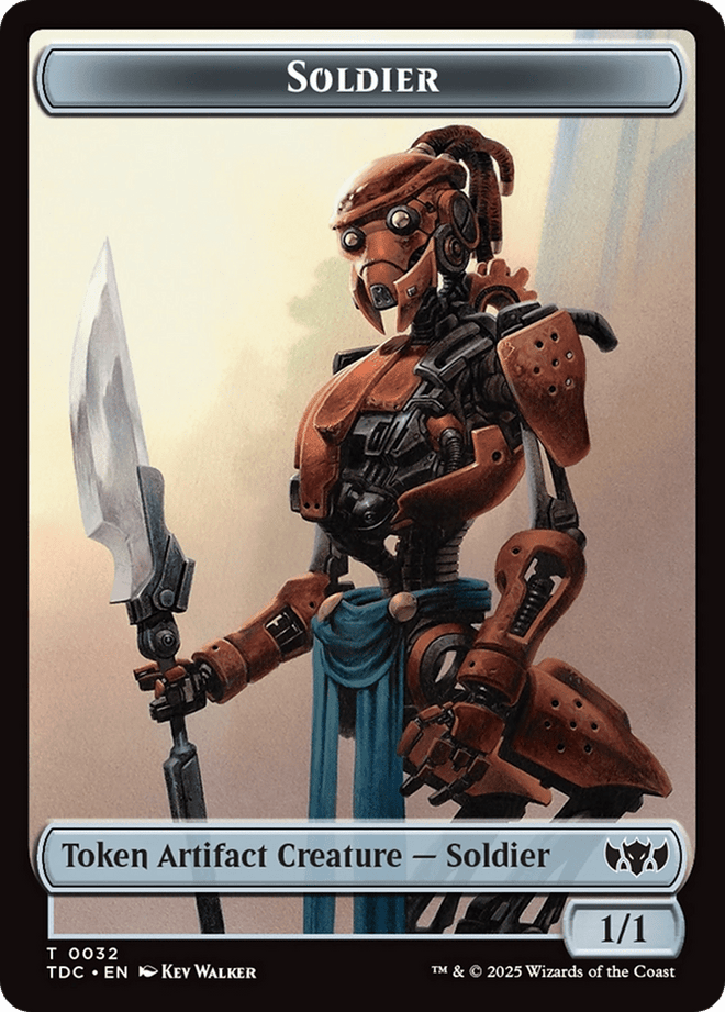 Solider (0032) // Copy Double - Sided Token [Tarkir: Dragonstorm Commander Tokens] - Anime Alley