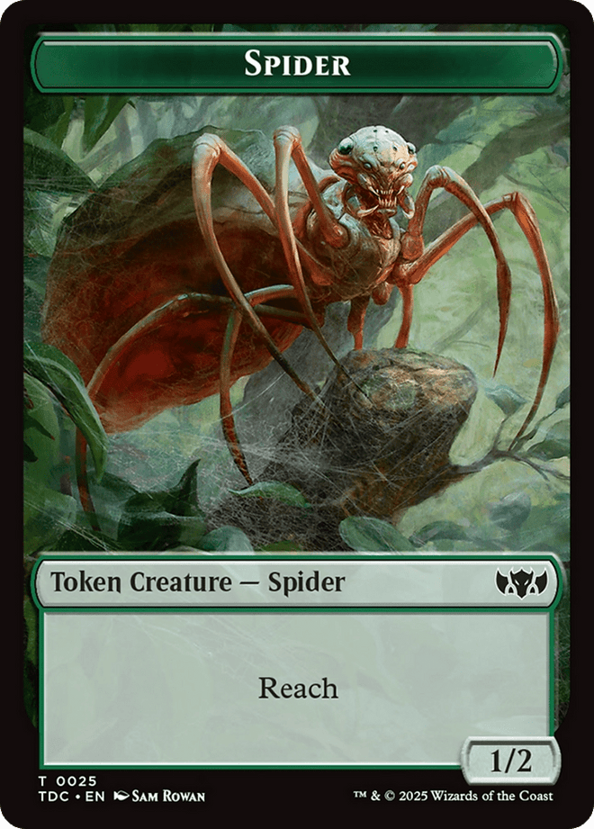 Spider // Bird Double - Sided Token [Tarkir: Dragonstorm Commander Tokens] - Anime Alley